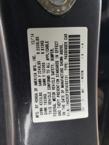 1HGCR2F36FA090131 - 2015 HONDA ACCORD LX 灰色 照片 12