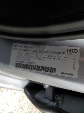 WAUHGAFC1GN080778 - 2016 AUDI A6 PRESTIGE 银色 照片 12