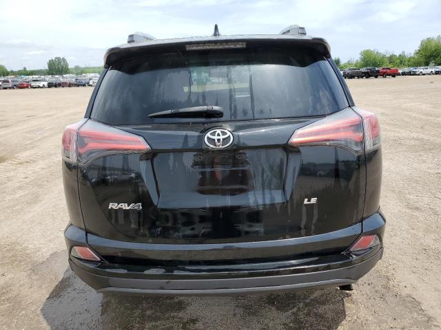 2T3ZFREV7GW238562 - 2016 TOYOTA RAV4 LE BLACK photo 6