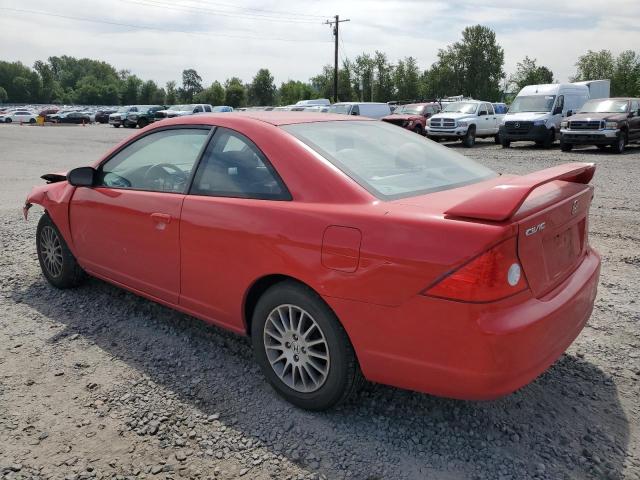 1HGEM22595L052992 - 2005 HONDA CIVIC LX RED photo 2