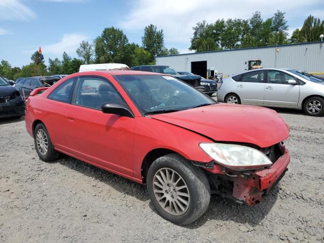 1HGEM22595L052992 - 2005 HONDA CIVIC LX RED photo 4