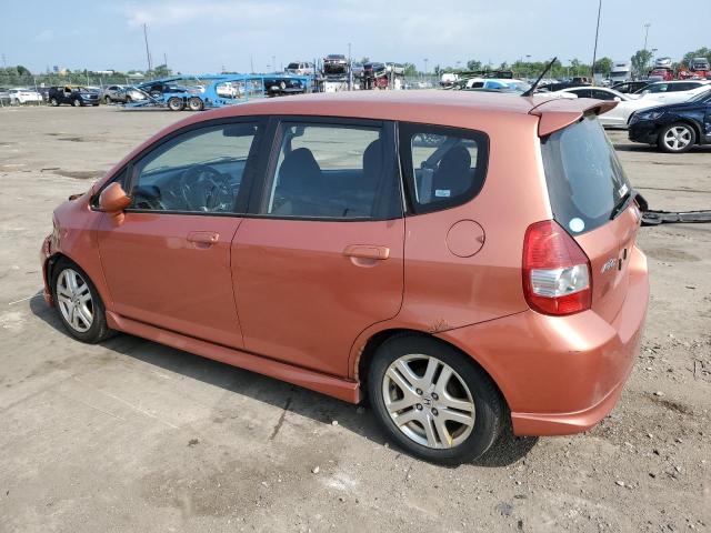 JHMGD38677S041266 - 2007 HONDA FIT S ORANGE photo 2