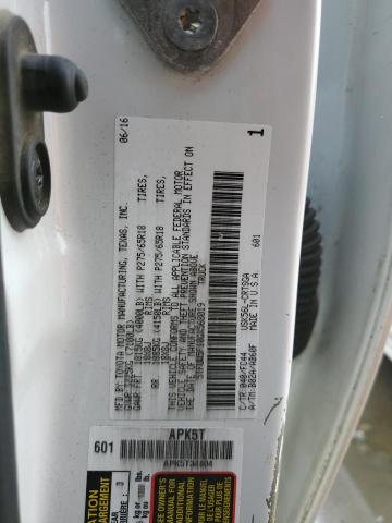 5TFUW5F10GX568019 - 2016 TOYOTA TUNDRA DOUBLE CAB SR/SR5 WHITE photo 12