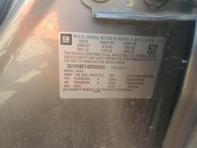 3GYFNBEY4BS566626 - 2011 CADILLAC SRX PERFORMANCE COLLECTION Сұр фото 12