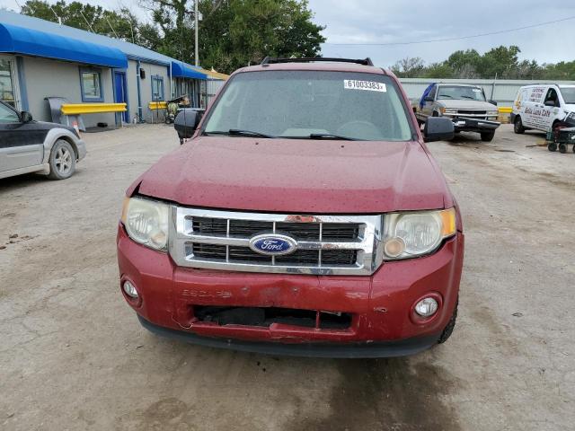 1FMCU0DG1BKC04415 - 2011 FORD ESCAPE XLT MAROON photo 5