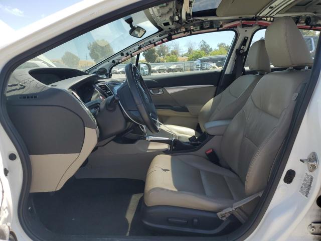 19XFB2F90EE264646 - 2014 HONDA CIVIC EXL WHITE photo 7