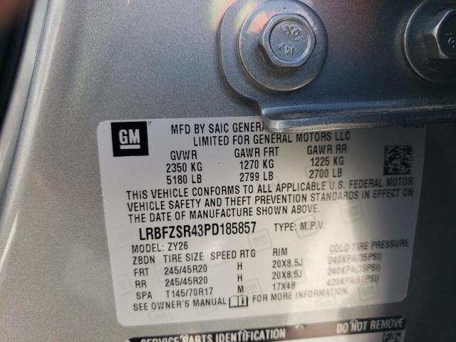 LRBFZSR43PD185857 - 2023 BUICK ENVISION AVENIR GRAY photo 12