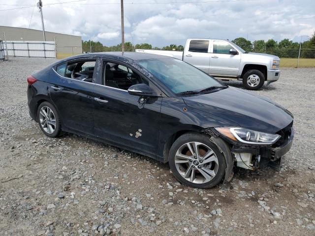 KMHD84LF6HU354963 - 2017 HYUNDAI ELANTRA SE BLACK photo 4