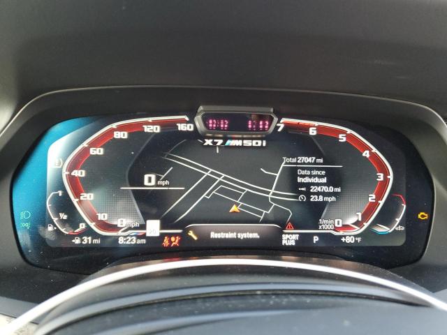 5UXCX6C01L9B23203 - 2020 BMW X7 M50I BLACK photo 9