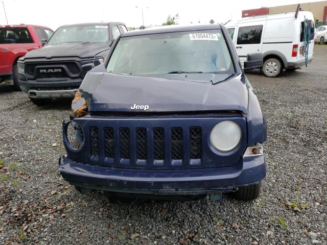 1C4NJRCB2ED728682 - 2014 JEEP PATRIOT LIMITED BLUE photo 5