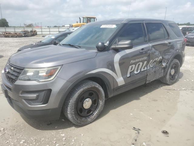 1FM5K8AR0HGC26145 - 2017 FORD EXPLORER POLICE INTERCEPTOR GRAY photo 1