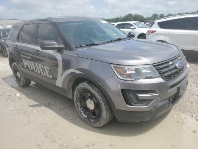 1FM5K8AR0HGC26145 - 2017 FORD EXPLORER POLICE INTERCEPTOR GRAY photo 4