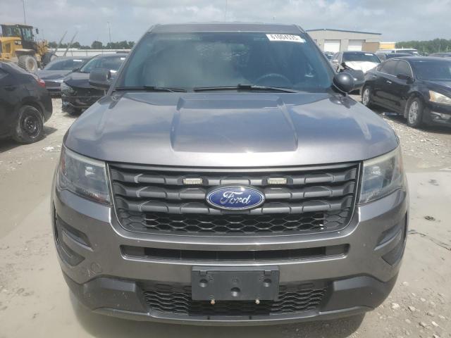1FM5K8AR0HGC26145 - 2017 FORD EXPLORER POLICE INTERCEPTOR GRAY photo 5