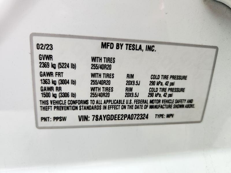 7SAYGDEE2PA072324 - 2023 TESLA MODEL Y Ağ foto 13