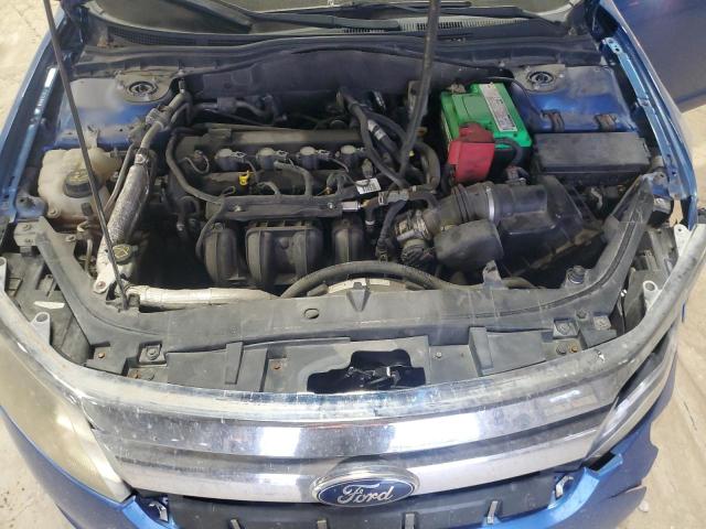 3FAHP0JA9CR375093 - 2012 FORD FUSION SEL BLUE photo 11