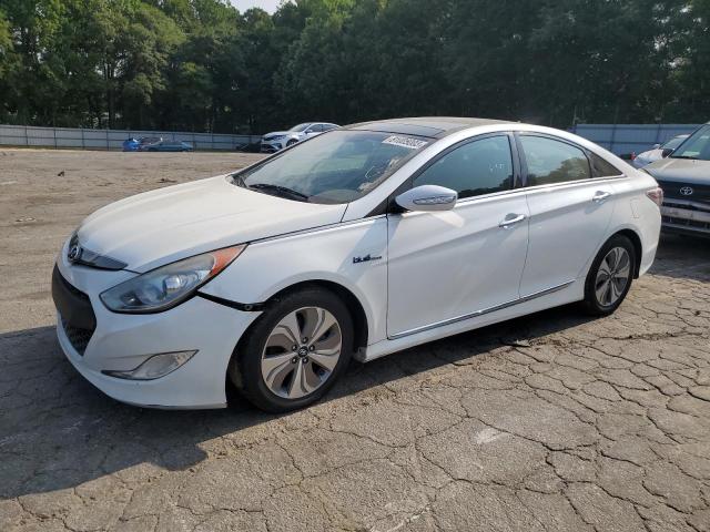 KMHEC4A48FA122416 - 2015 HYUNDAI SONATA HYBRID WHITE photo 1