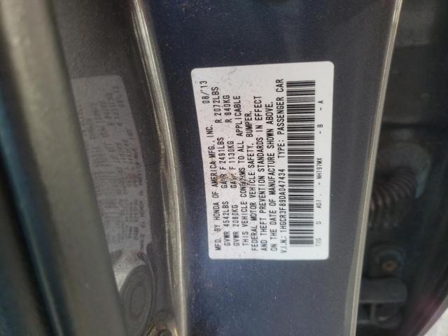 1HGCR3F89DA047434 - 2013 HONDA ACCORD EXL GRAY photo 13