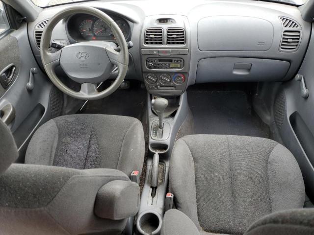 KMHCG45G8YU120795 - 2000 HYUNDAI ACCENT GL ვერცხლისფერი ფოტო 8