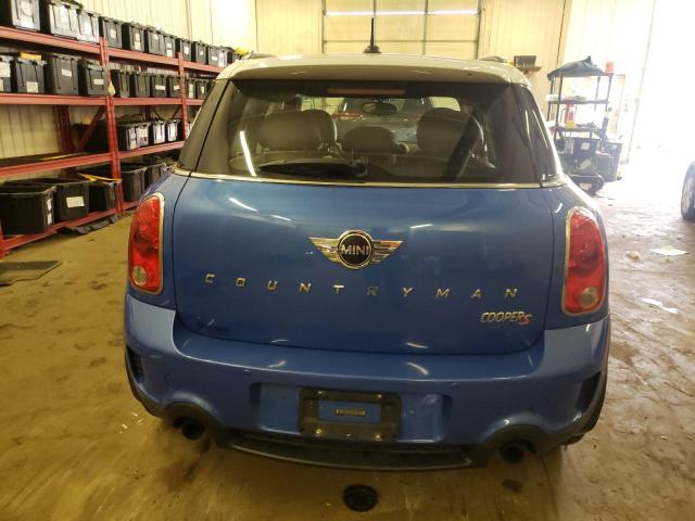 WMWZC5C53CWM13838 - 2012 MINI COOPER S COUNTRYMAN BLUE photo 6