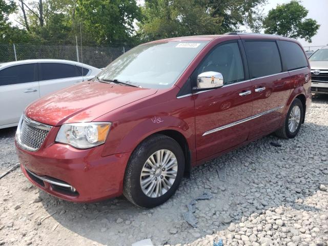 2C4RC1GGXFR620487 - 2015 CHRYSLER TOWN & COU LIMITED PLATINUM RED photo 1