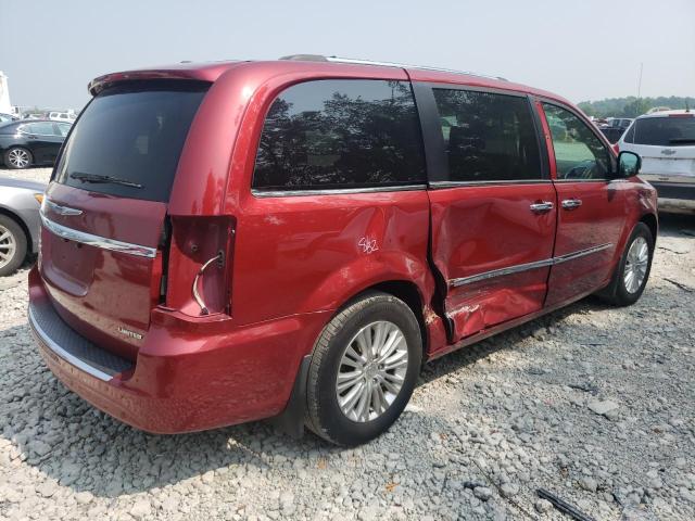 2C4RC1GGXFR620487 - 2015 CHRYSLER TOWN & COU LIMITED PLATINUM RED photo 3