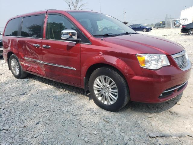 2C4RC1GGXFR620487 - 2015 CHRYSLER TOWN & COU LIMITED PLATINUM RED photo 4