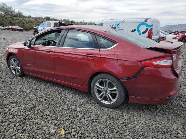 3FA6P0LU9GR196119 - 2016 FORD FUSION SE HYBRID RED photo 2