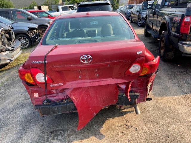 2T1BU40E89C160422 - 2009 TOYOTA COROLLA BASE Қызыл фото 6