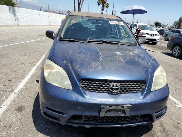 2T1KR32E23C032693 - 2003 TOYOTA COROLLA MA XR BLUE photo 5