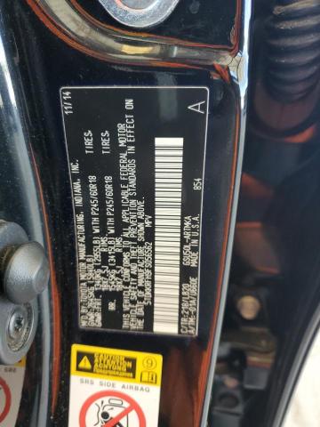 5TDKKRFH9FS056562 - 2015 TOYOTA HIGHLANDER XLE BLACK photo 13