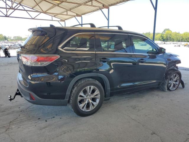 5TDKKRFH9FS056562 - 2015 TOYOTA HIGHLANDER XLE BLACK photo 3