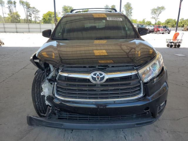 5TDKKRFH9FS056562 - 2015 TOYOTA HIGHLANDER XLE BLACK photo 5