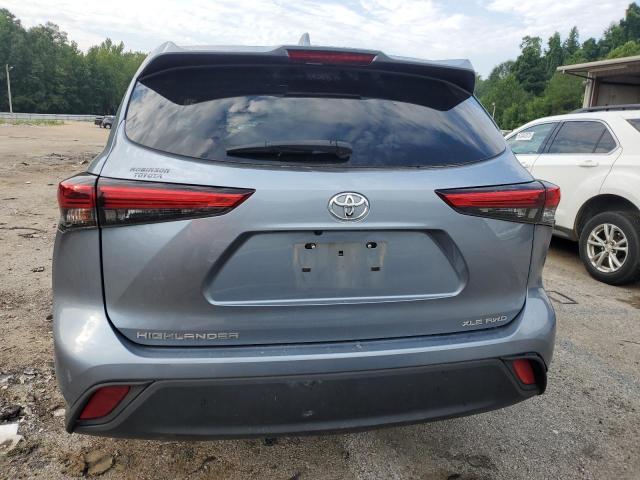 5TDHZRBH4MS157081 - 2021 TOYOTA HIGHLANDER XLE BLUE photo 6