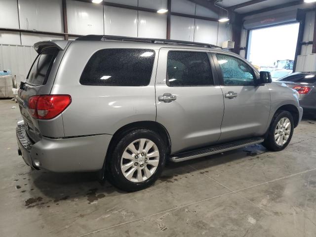 5TDBY67A68S014884 - 2008 TOYOTA SEQUOIA PLATINUM SILVER photo 3