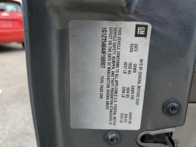 1G1ZT54844F168957 - 2004 CHEVROLET MALIBU LS 灰色 照片 12