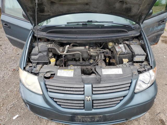 1D4GP25R75B312456 - 2005 DODGE CARAVAN SE TEAL photo 12