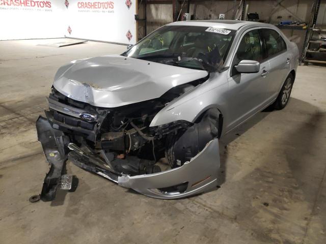 3FAHP0JG3CR161415 - 2012 FORD FUSION SEL SILVER photo 2