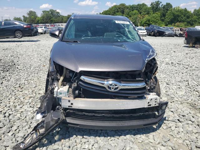 5TDKKRFH0GS163646 - 2016 TOYOTA HIGHLANDER XLE GRAY photo 5
