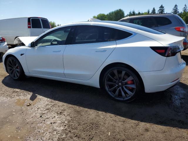 5YJ3E1EC2LF793749 - 2020 TESLA MODEL 3 WHITE photo 2