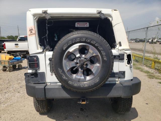 1C4BJWEGXEL182410 - 2014 JEEP WRANGLER U SAHARA WHITE photo 6