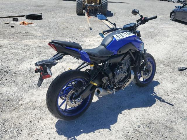 JYARM32E9NA004566 - 2022 YAMAHA MT07 BLUE photo 4