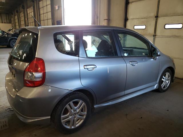 JHMGD37647S062402 - 2007 HONDA FIT S ნაცრისფერი ფოტო 3