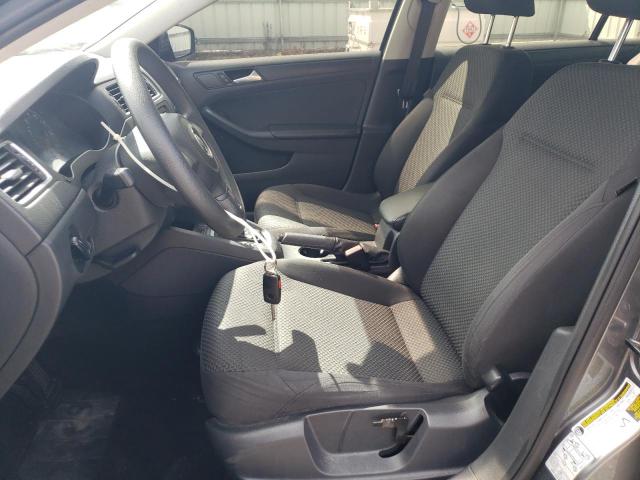 3VW2K7AJ7EM298700 - 2014 VOLKSWAGEN JETTA BASE GRAY photo 7