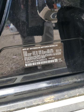 5UXCX4C57KLB40315 - 2019 BMW X7 XDRIVE50I BLACK photo 13