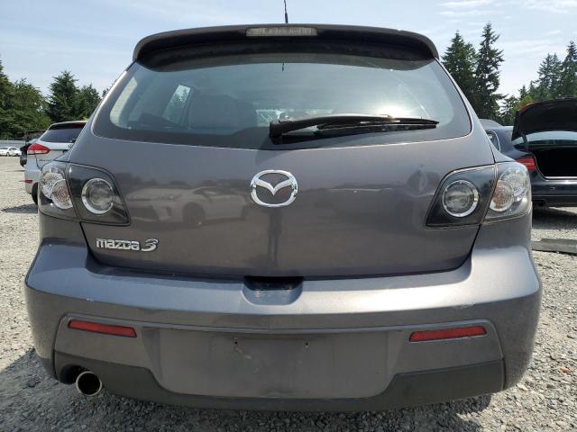 JM1BK343681861150 - 2008 MAZDA 3 HATCHBACK GRAY photo 6