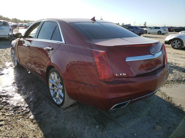 1G6AS5S33E0162282 - 2014 CADILLAC CTS PERFORMANCE COLLECTION RED photo 3