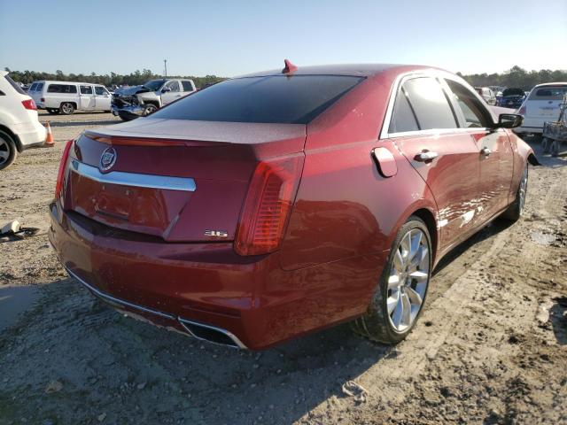 1G6AS5S33E0162282 - 2014 CADILLAC CTS PERFORMANCE COLLECTION RED photo 4