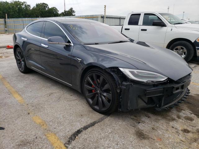 5YJSA1E44HF218544 - 2017 TESLA MODEL S Сріблястий фото 4