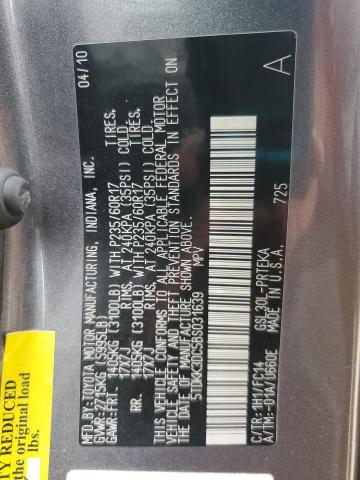 5TDKK3DC5BS031639 - 2011 TOYOTA SIENNA LE ყავისფერი ფოტო 14