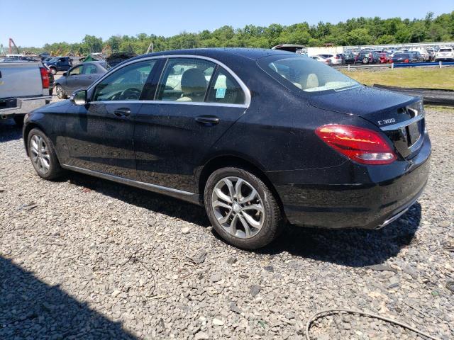 55SWF4KB2FU070395 - 2015 MERCEDES-BENZ C 300 4MATIC BLACK photo 2